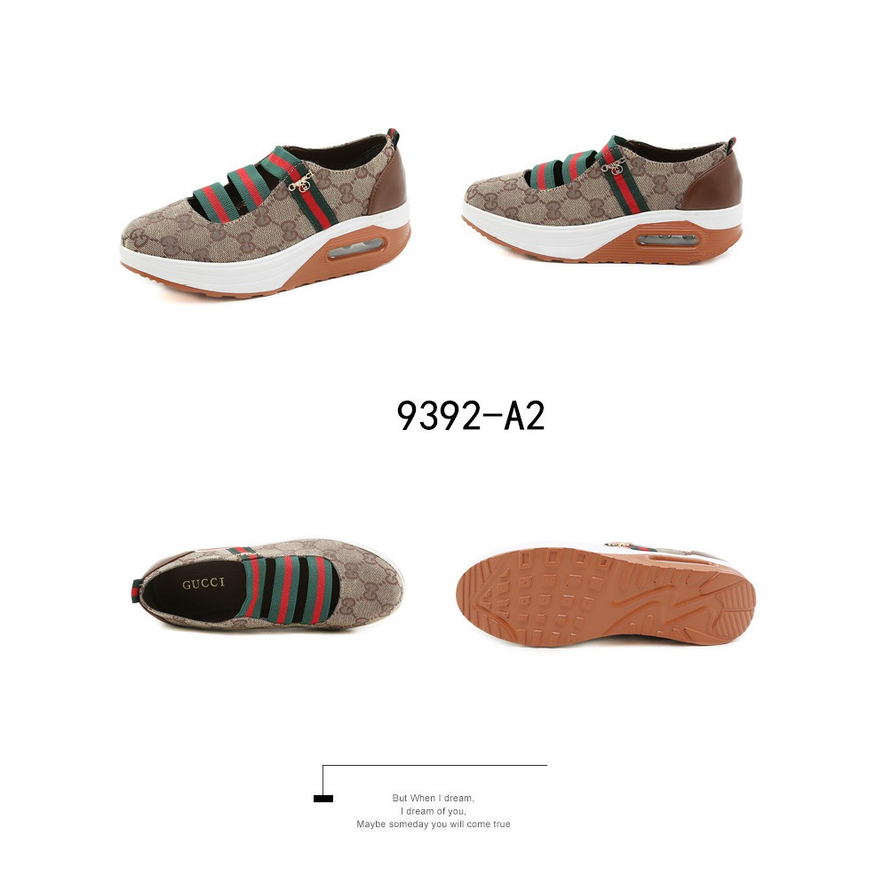 GC Wedges GG Canvas Slip On Shoes 9392-A2