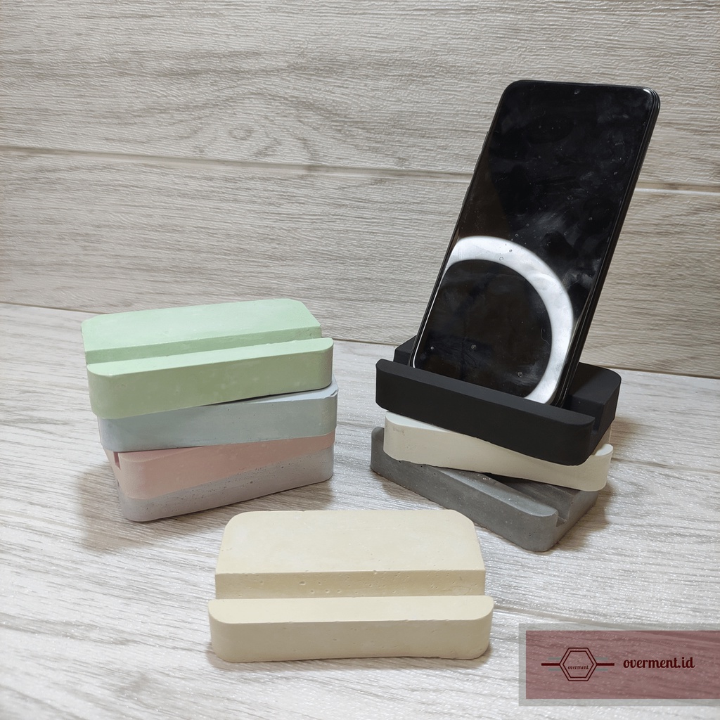 Phone Holder Semen HP Penyangga Senderan Stand HP Ponsel Dudukan Concrete Tempat HP Keren Lucu Unik 