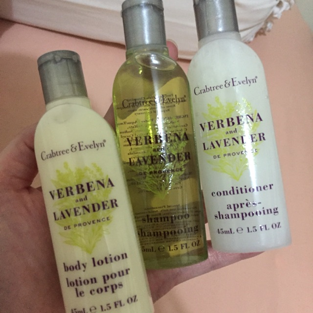 ( Travel Set NEW ) Crabtree & Evelyn Verbena and Lavender travel size
