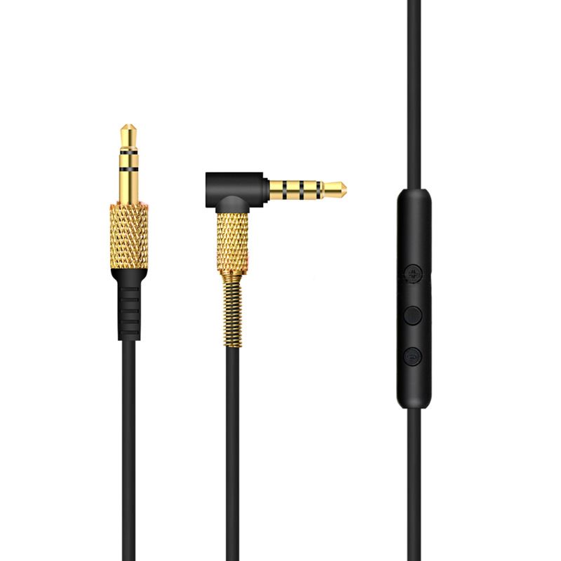 Kabel Audio Pengganti Dengan Mic Dan Kontrol Volume Untuk Marshall Major Ii Monitor Mid Headphone