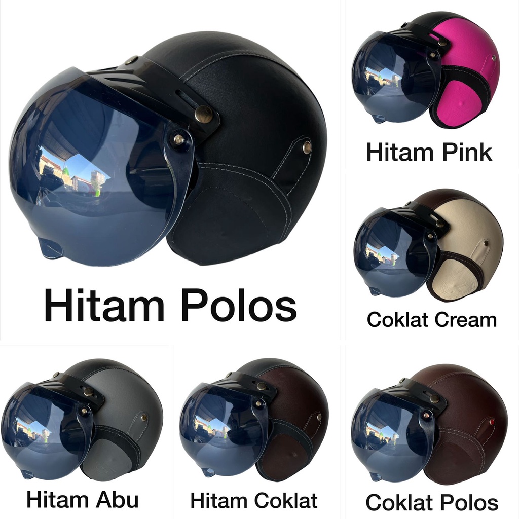 HELM BOGO DEWASA KACA CEMBUNG FREE BOX