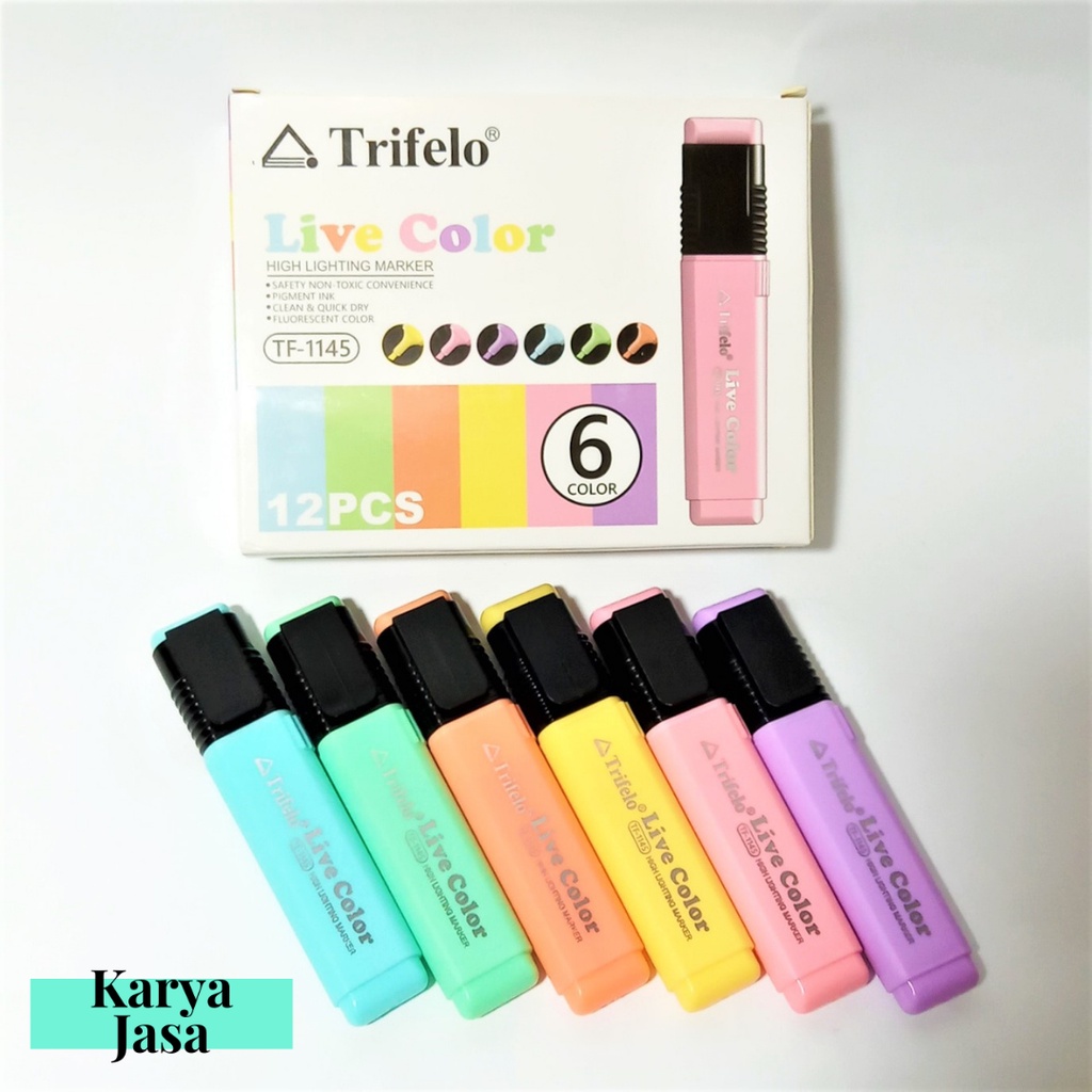 

Trifelo Live Color High Lighter Marker | Stabilo Warna TF-1145