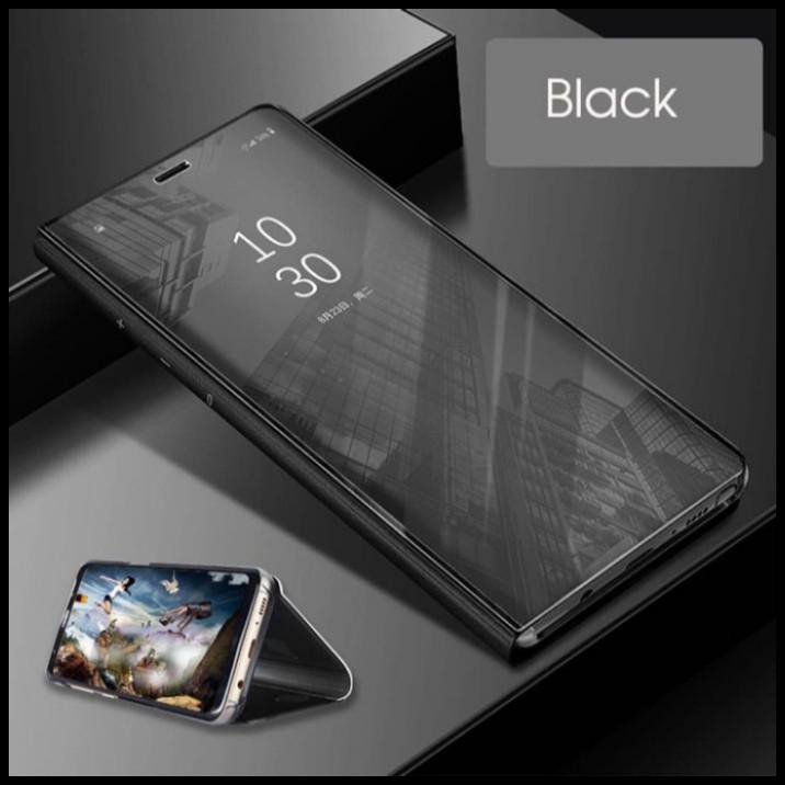 Case Samsung Galaxy A52 A52 2021 Flipcase View Mirror Standing Cover - Putih