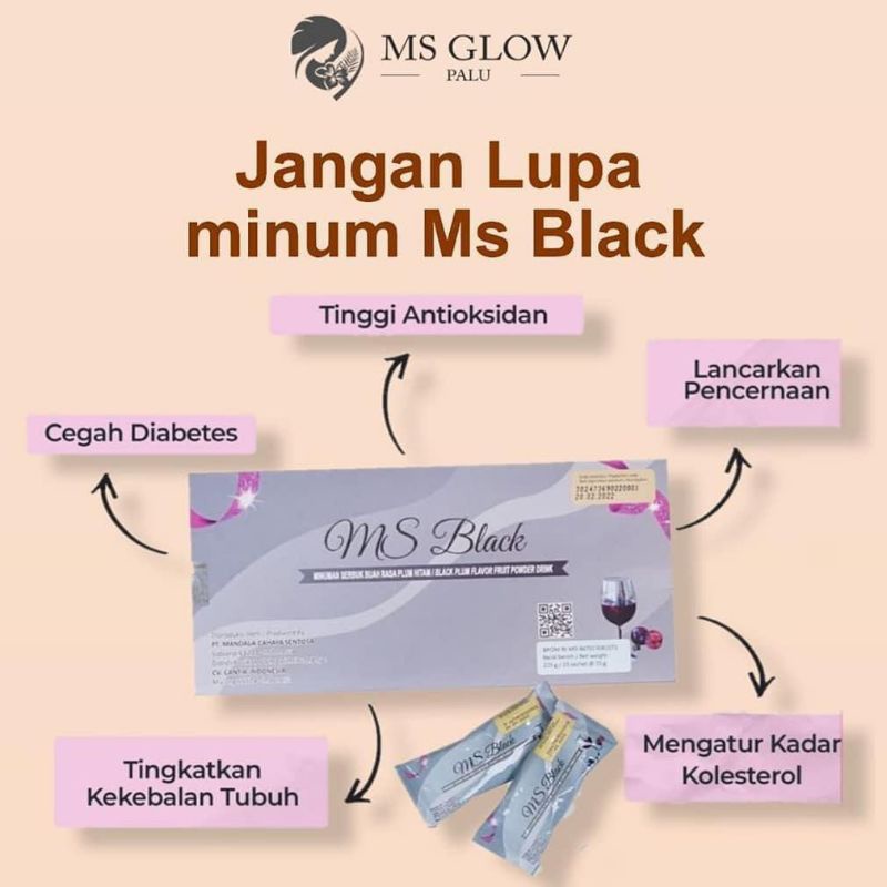 Ms Black Slim Original Ms Slim Diet Ms Glow Minuman Pelangsing Aman BPOM