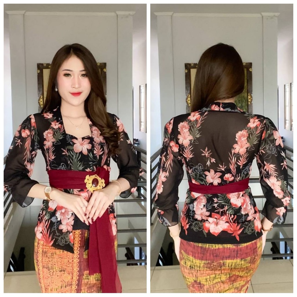Kebaya Sifon Lengan Kerut / kebaya bali / kebaya jadi / kebaya modern / kebaya murah / Kebaya Semang