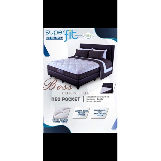 SET NEO POCKET Comforta Superfit + Divan Sandaran Promo