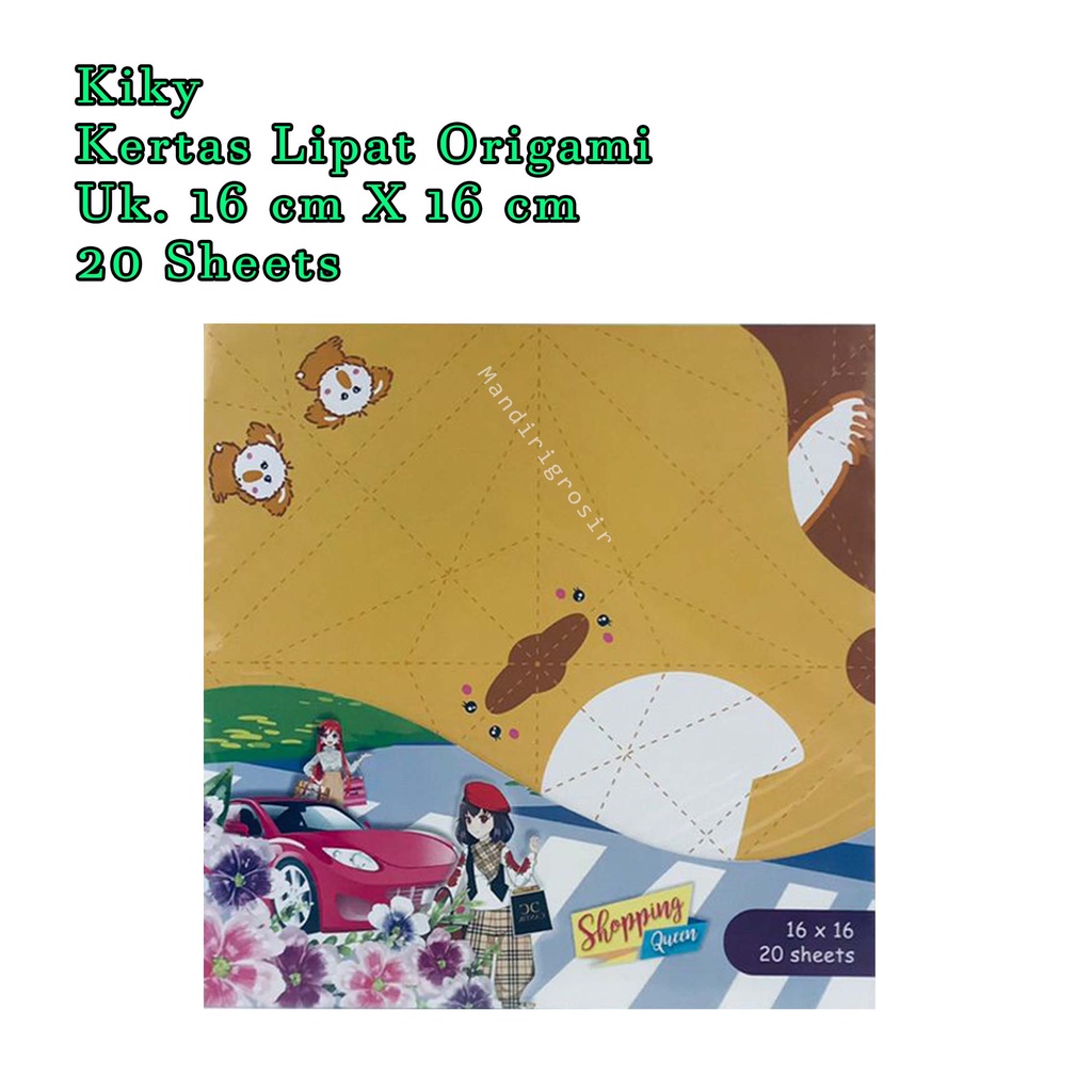 Kertas lipat origami * Kiky * Fashionista Atp 80 * Uk.16x16 20Sheets