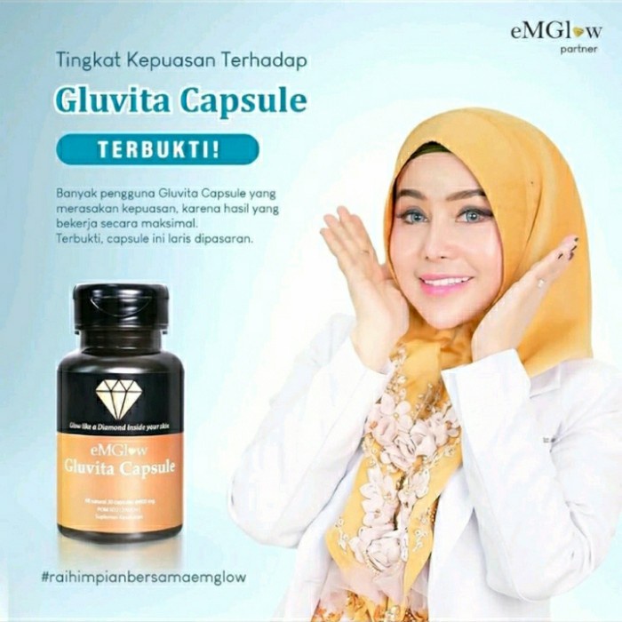 Kesehatan - Perawatan Kecantikan / Suplement Kesehatan Gluvita Capsule Emglow