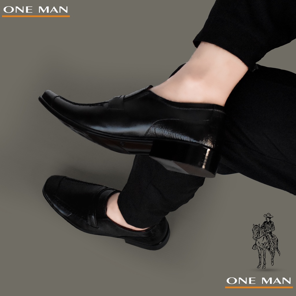 ONE MAN sepatu kantor pria kasual terbaru 2023 keren bahan 100% kulit sapi original size 39-43