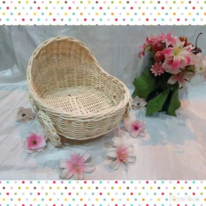 Keranjang Rotan Kereta Bayi / Hampers Rotan / Parcel Rotan / Seserahan Rotan