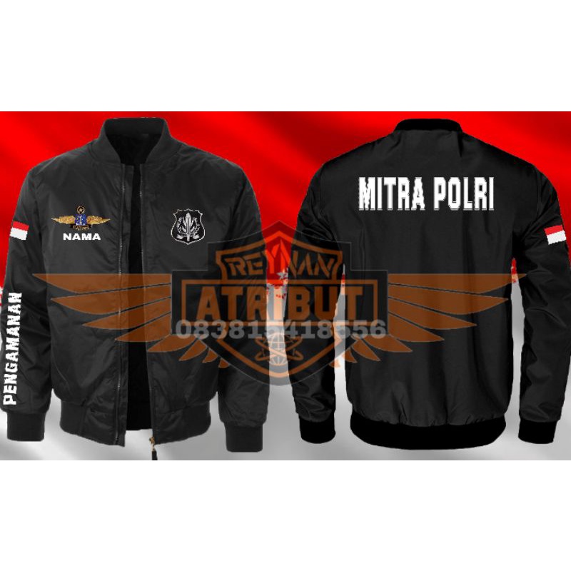 Jaket Bomber MITRA POLRI/Jaket Bomber SATPAM