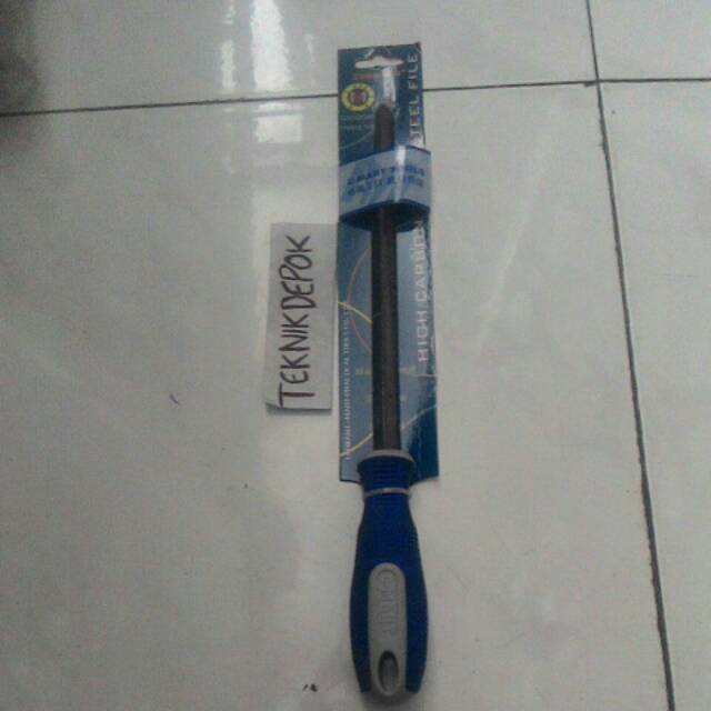 Kikir kayu 8 inch  kikir besi bulat high carbon steel file thang c-mart