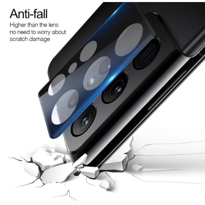 Samsung A03s Tempered Glass Kamera Anti Gores Kamera Full Black