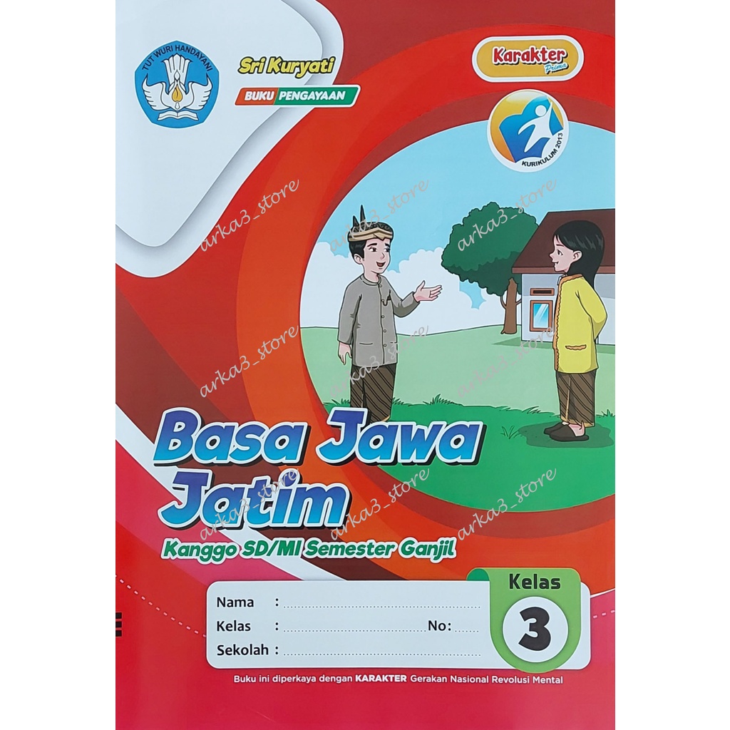 Lks Basa Jawa Jatim Kls 3 SD/MI Semester 1 – Karakter Prima