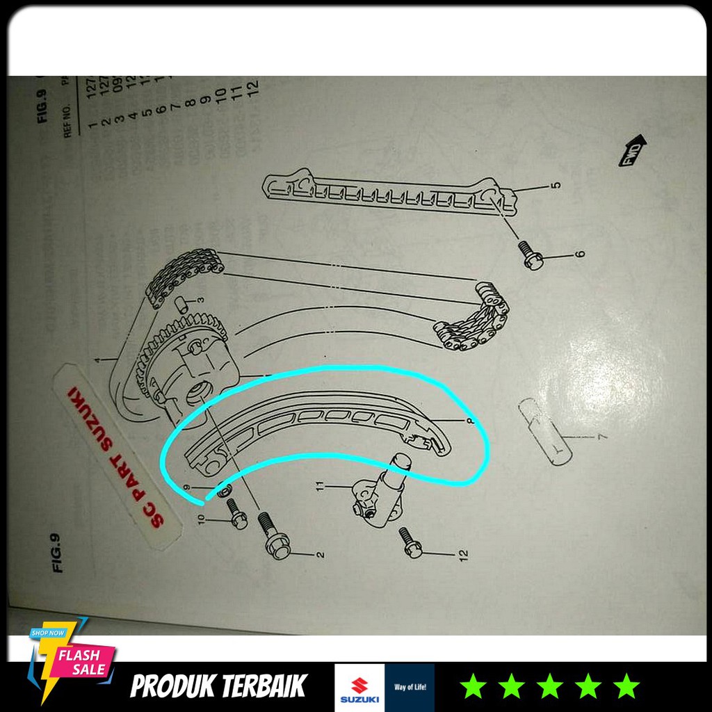 Tensioner Timing Chain Suzuki Aerio / Baleno Next G