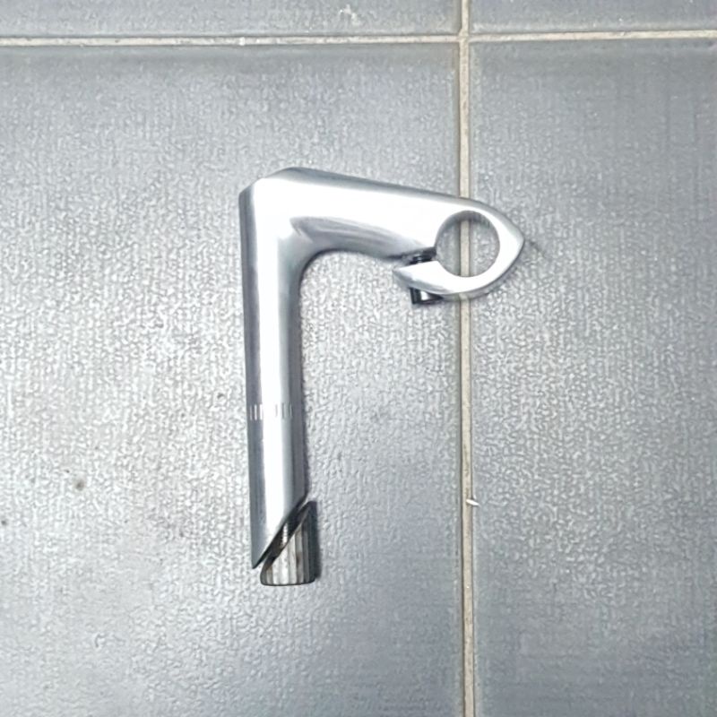 Stem Quill Balap Roadbike 80mm Fixie Bango Jadul Standar Insert 22.2 Alloy Chrome Silver Bukan Uno