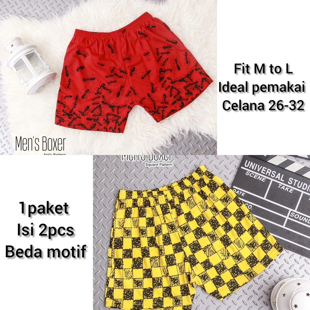 BISA COD / CELANA BOXER PRIA - ALIPIO781