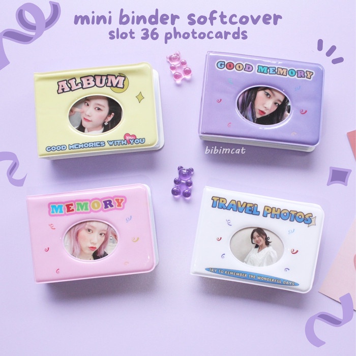 

READY Mini Binder Photocard Soft Cover Slot 36 PC / Tempat Penyimpanan Kartu - Memory BERKUALITAS