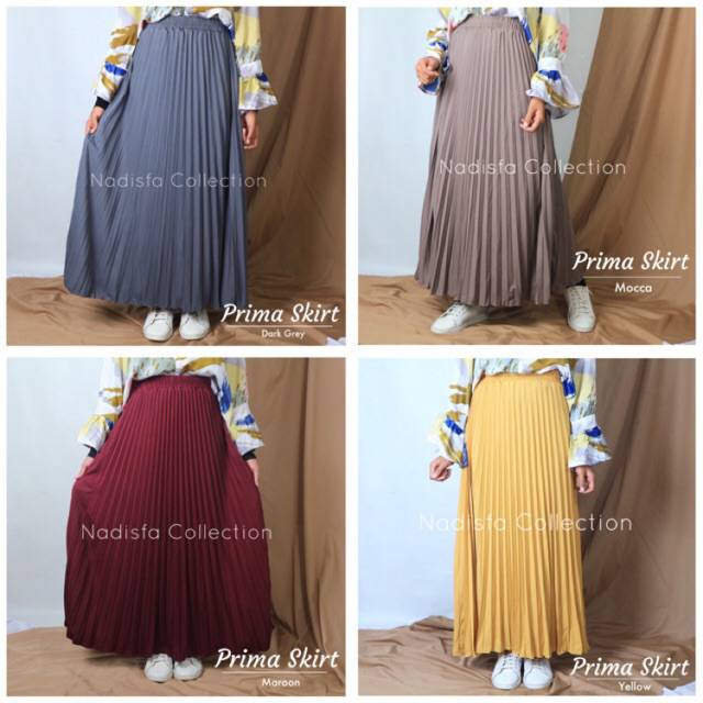 PRIMA SKIRT ROK PLISKET KARET