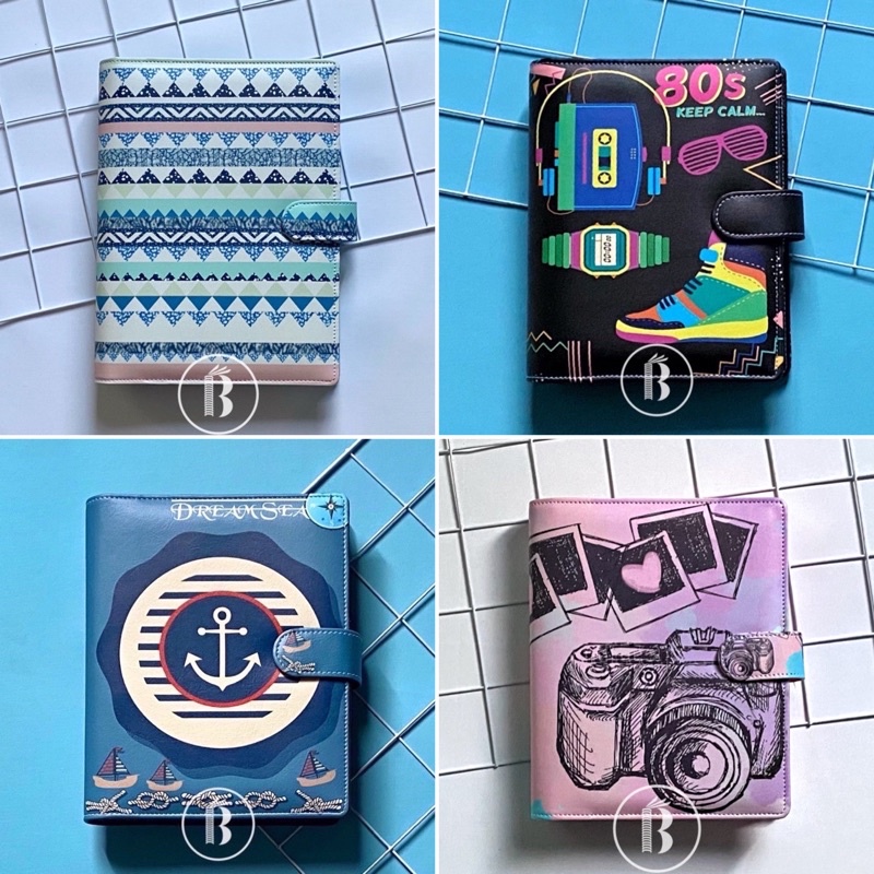 

Bindermu READY Binder New 03 Printing aesthetic Kulit 20ring A5 / 26ring B5 6ring A6
