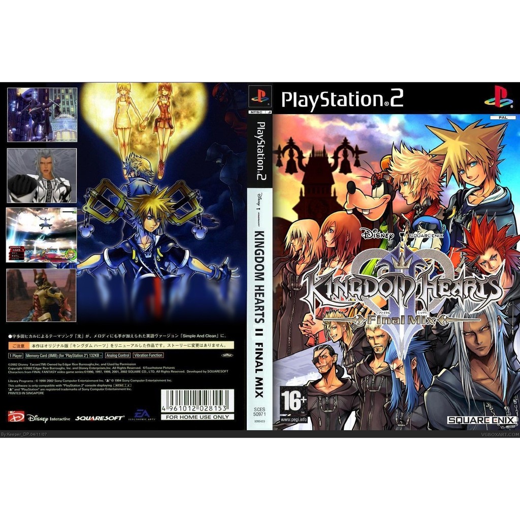 Kaset PS2 Kingdom Heart II Final Mix