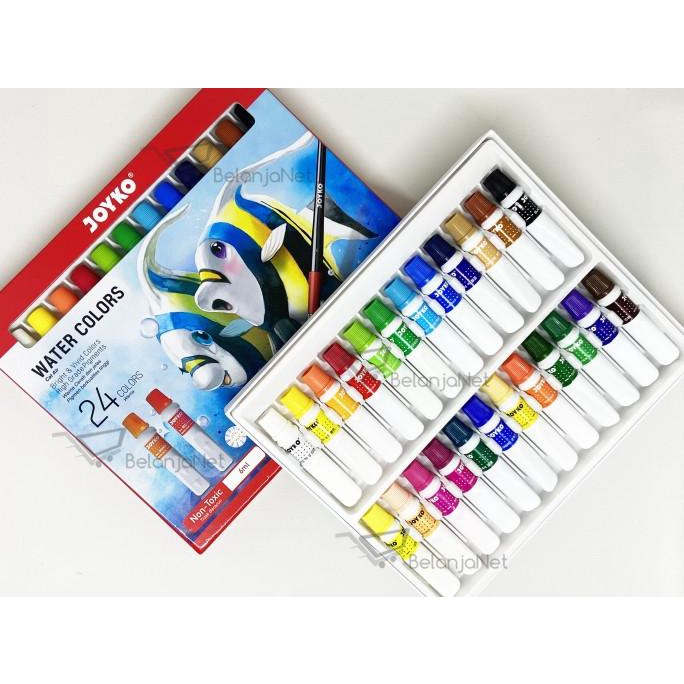 

TERBARUU!! Cat Air TITI 24 Warna | Water Color TITI 24 Color 6ml WC-6ML-24C TERLARIS