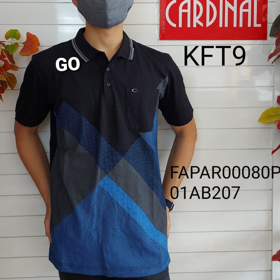 gof KFT CARDINAL FORMAL TSHIRT Pakaian Pria Atasan Kaos Polo T-shirt Casual Original Lengan Pendek