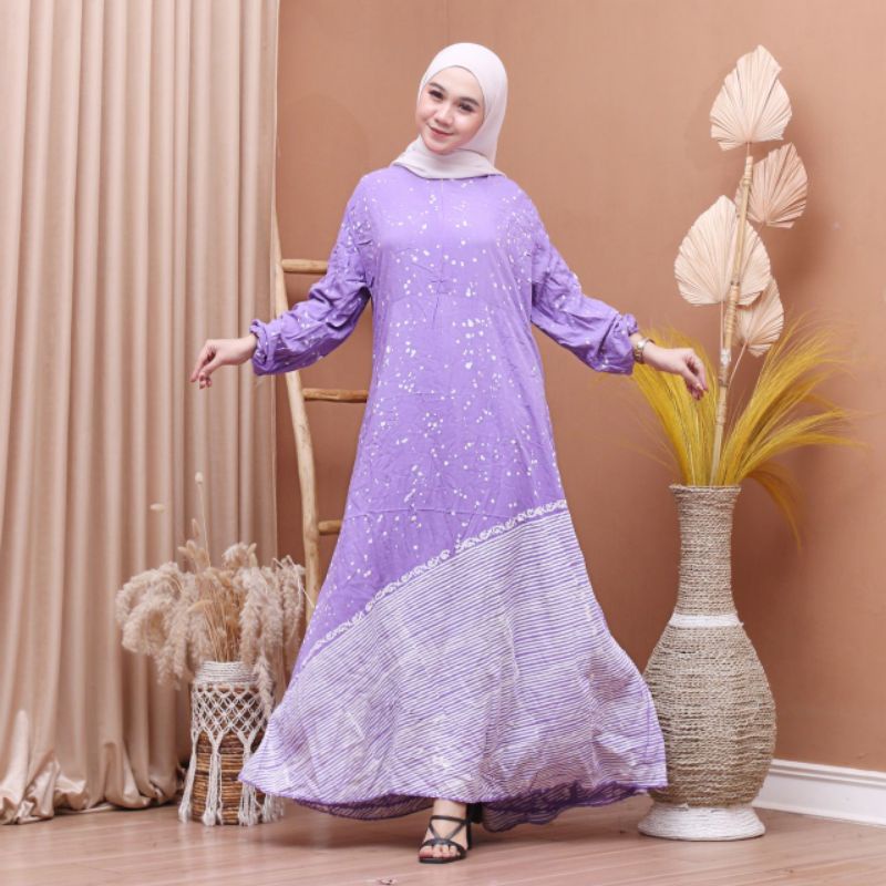 gamis rayon aksara ai twill