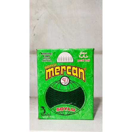 Peci Mercan All Size 1bok isi 12pcs import Turki ( hijau lumut )