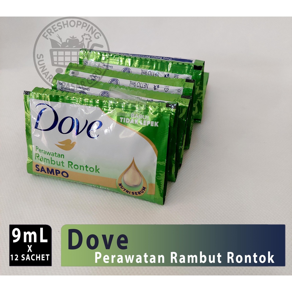 Dove Shampo RENCENG | 9ML X 12 SACHET