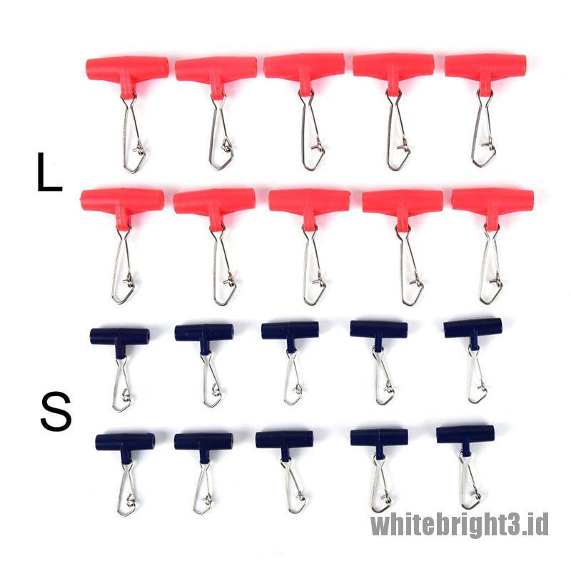 10 Pcs Slider Pemberat Tali Pancing Warna Putih