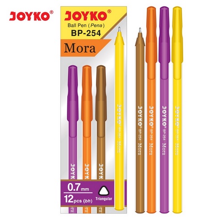 

PERLUSIN Ball Pen Pulpen Pena Joyko BP-254 Mora 0.7 mm 1 Box 12 Pcs