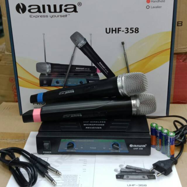 Mic Aiwa Naiwa UHF 358 / Microphone Wireless Aiwa Naiwa UHF 358