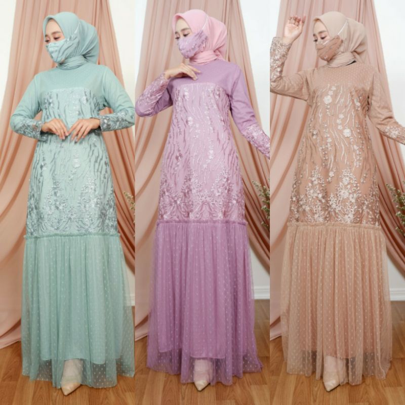 Kebaya modern ~gamis brokat  ~gamis pesta ~kebaya wisuda ~seragaman pesta~kebaya