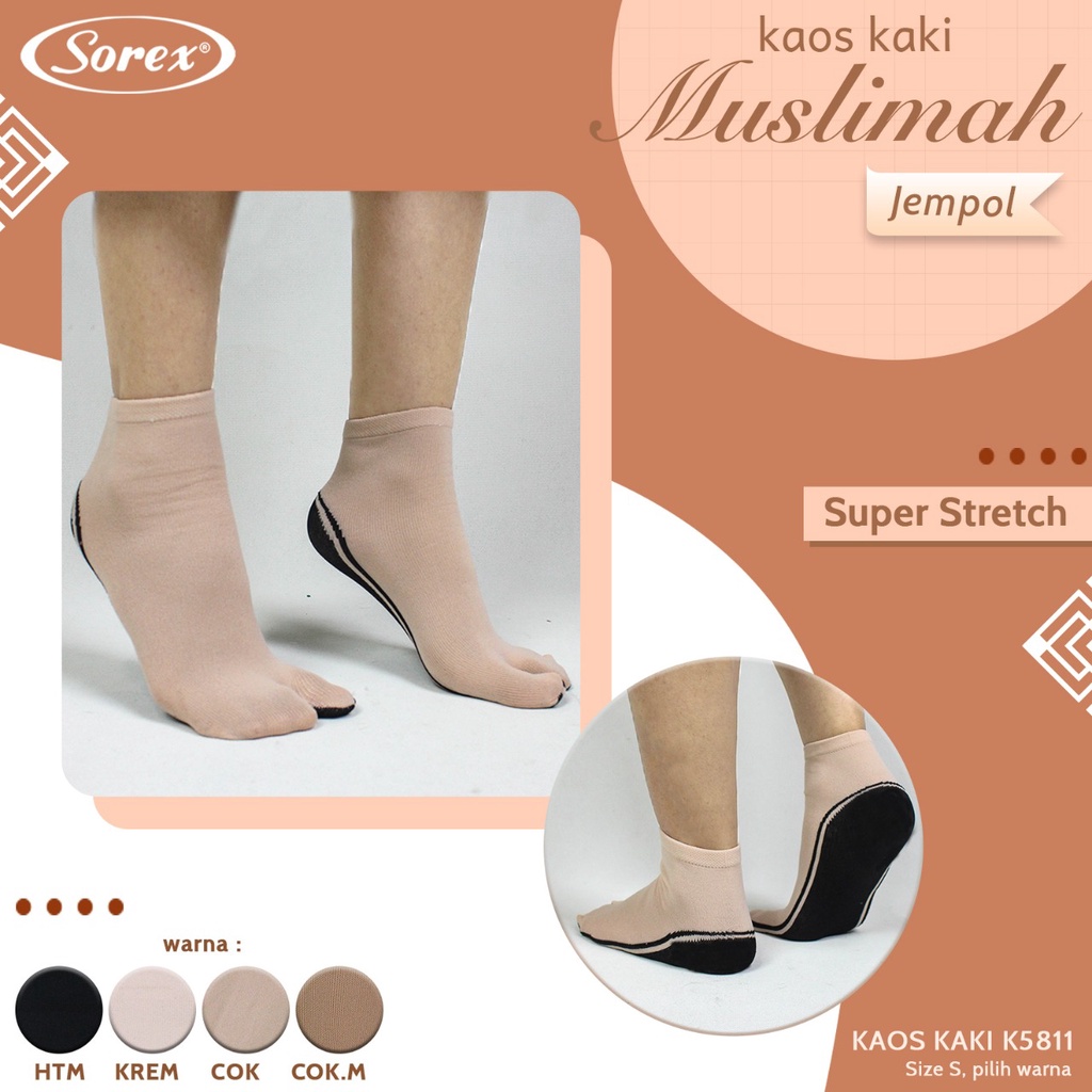 Kaos kaki muslimah 5813 5812 5811 Sorex