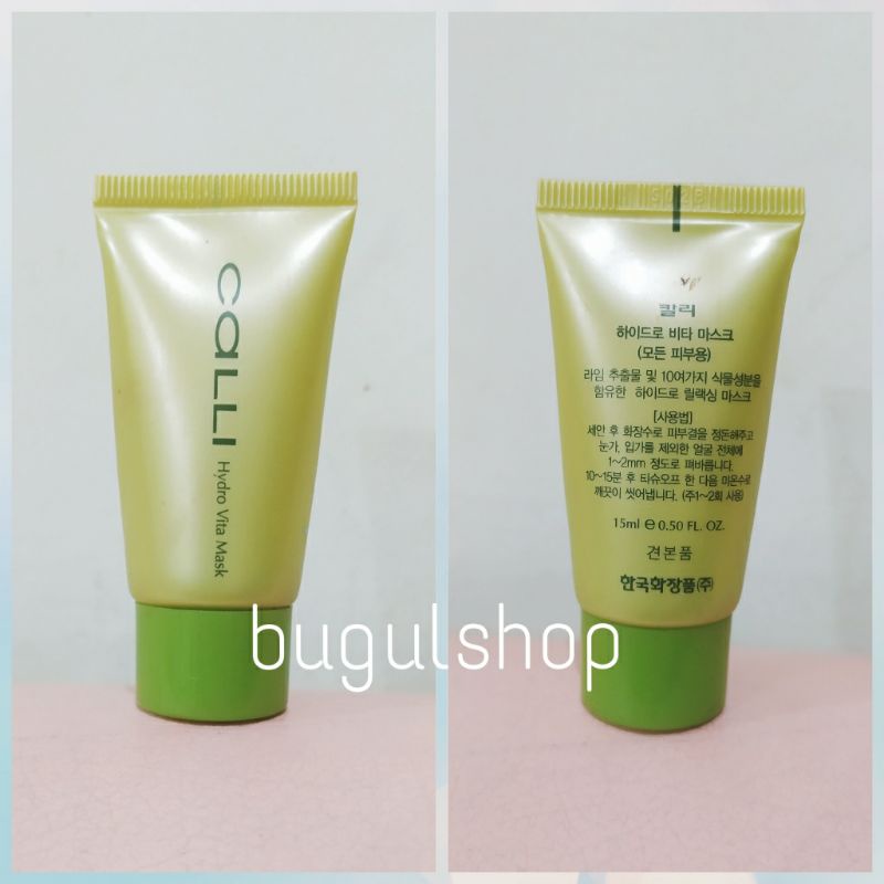 Jutanhak CALLI Hydro Vita Mask (miniatur) / Masker Wajah Korea