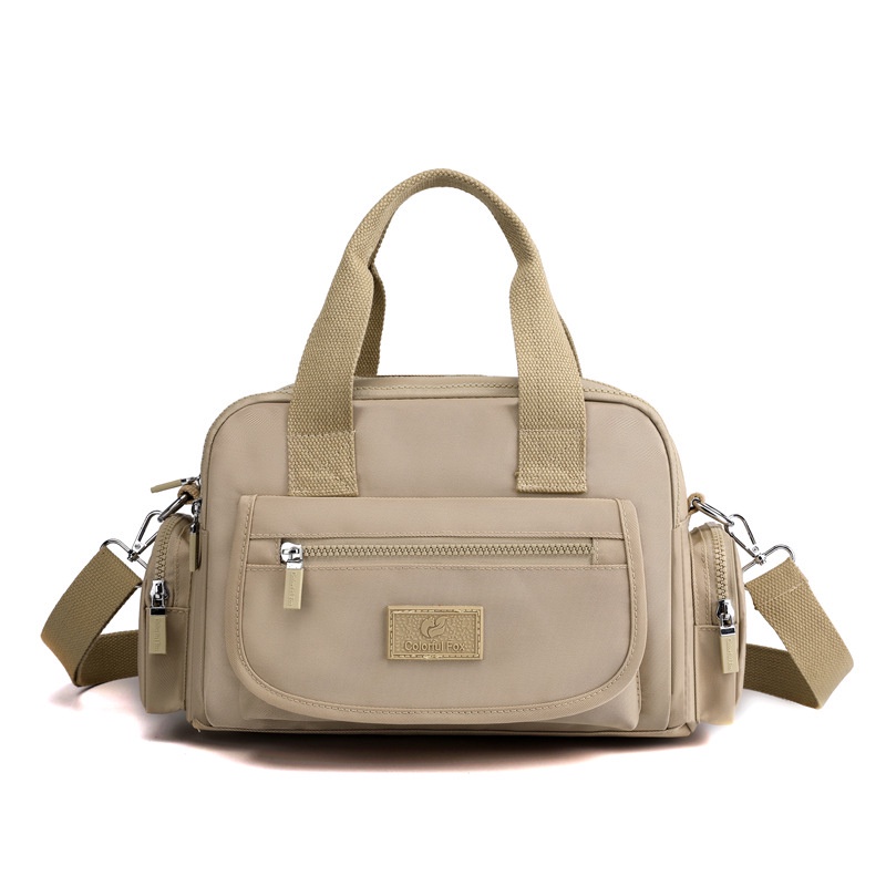 【Ready stock】TasMolly-tas colorful fox  tas wanita nilon waterproof besar kapacity0473