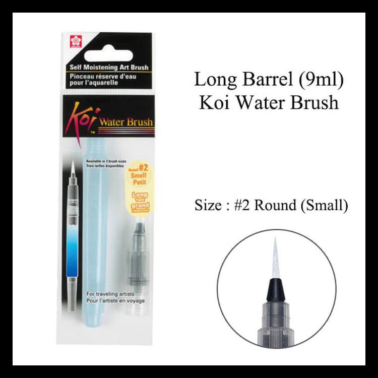 

READY STOK SAKURA KOI WATER BRUSH LONG BARREL - SMALL (KUAS LUKIS) PERALATAN MELUKIS MURAH MERIAH