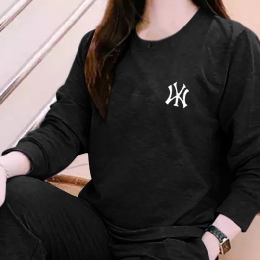 BISA COD~BAJU WANITA LOGO NY TERBARU-KAOS ATASAN DISTRO KEREN KEKINIAN-BAJU TRENDY MASA KINI DAN TERLARIS