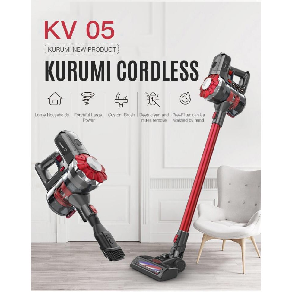 KURUMI KV-05 Cordless Stick Vacuum Cleaner