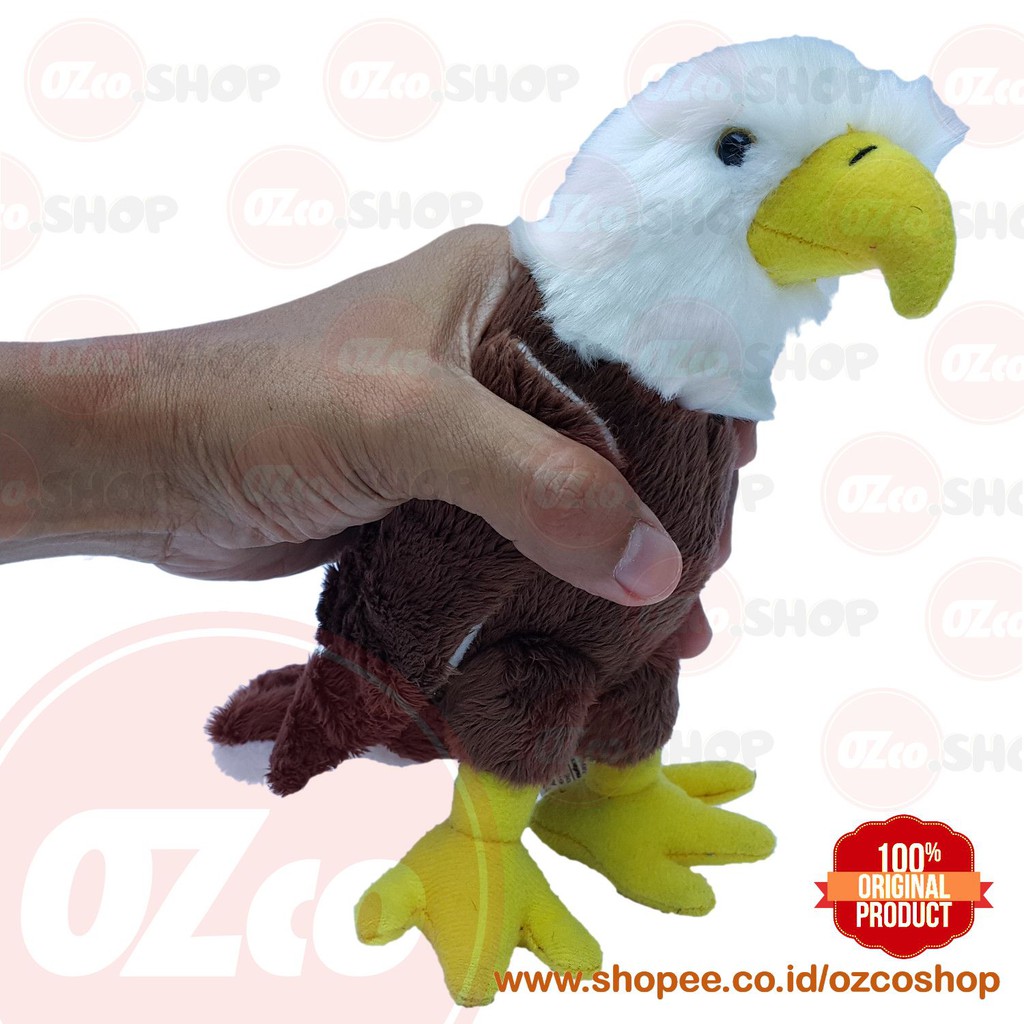 Boneka Hewan Burung Elang Bondol Bald Eagle Original Ozco Soz061