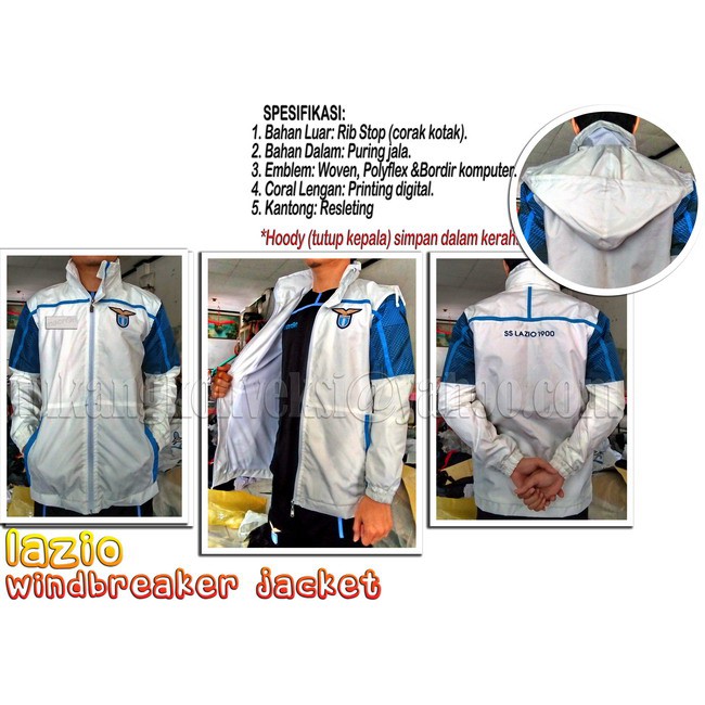 LAZIO Windbreaker Jacket (White)