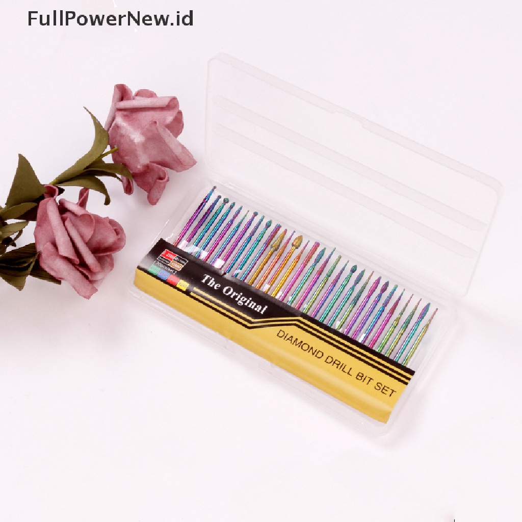 [KUKU PALSU] 10/30Pcs Nail Drill Bits Ceramic Head Nail Cuticle Polishing Manicure Art Tools .