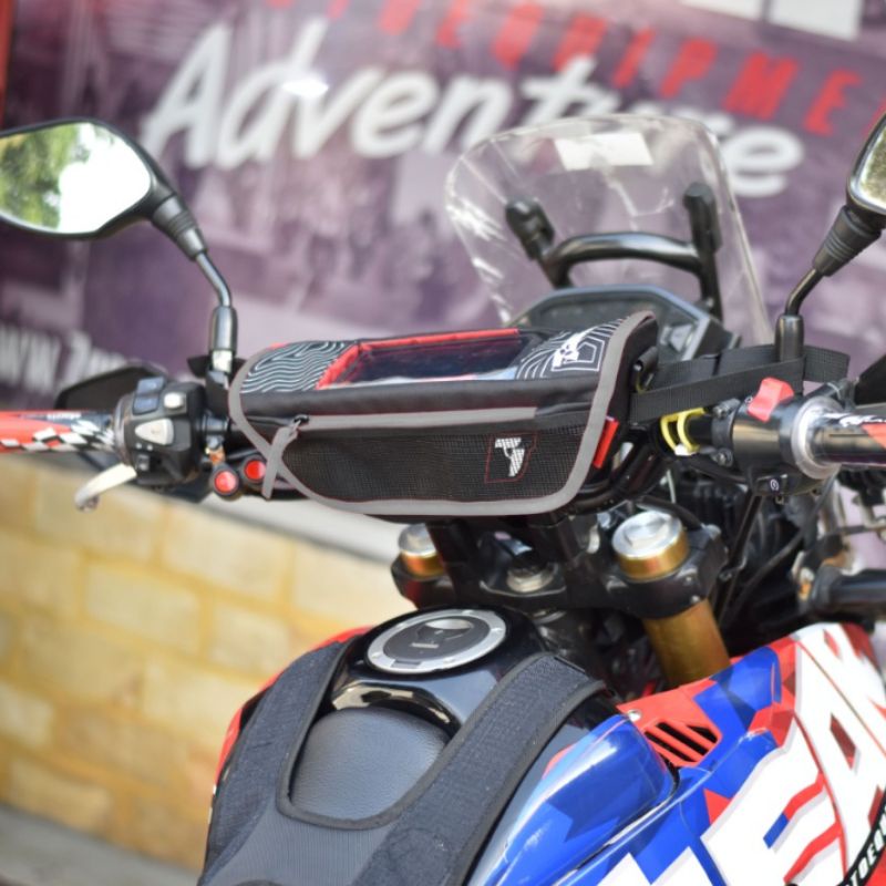 tas motor 7gear handlebar bag stang bikers riding touring adventure klx crf trail sling selempang
