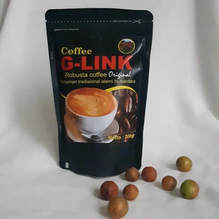

KOPI G-LINK ROBUSTA 250GR / KOPI MURNI