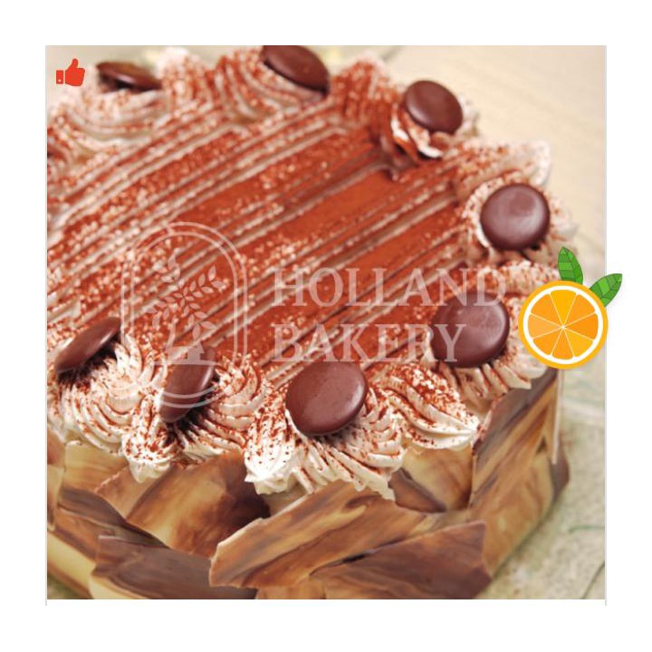 

Holland Bakery-Tiramisu taart 19 cm (Khusus pengiriman Via gojek)