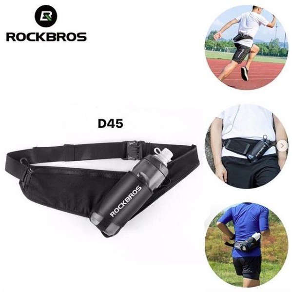 SP11D Tas pinggang olahraga ROCKBROS D45 - Waist Bottle Water Bag ROCKBROS