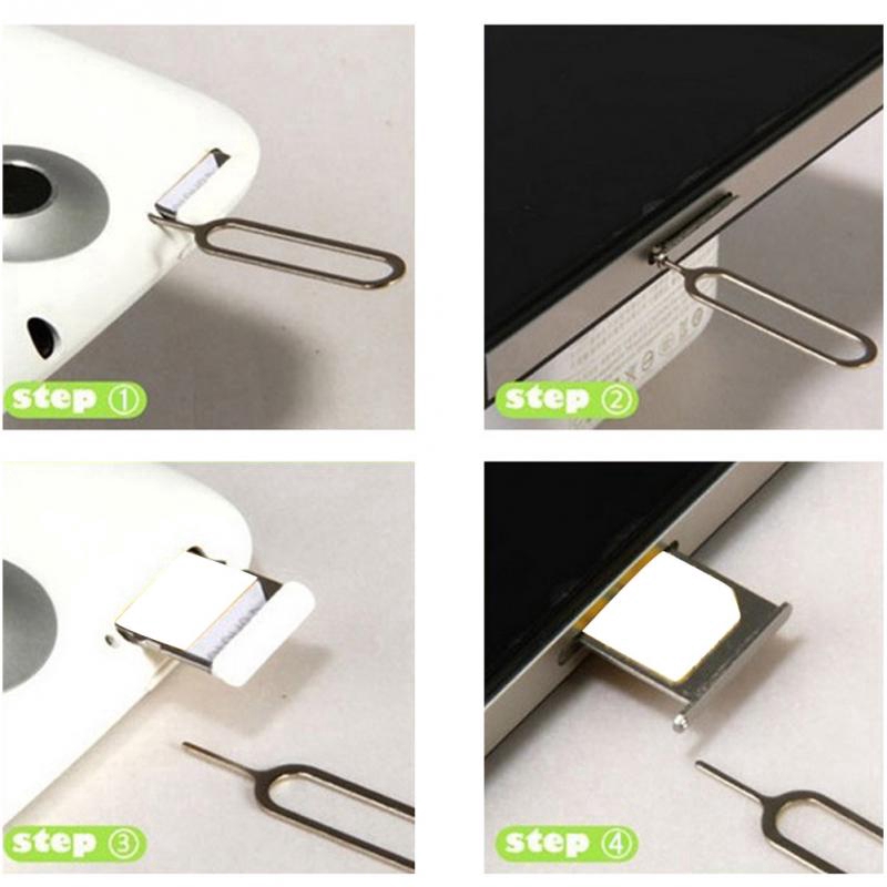 10Pcs/LOT Sim Card Tray Remover Eject Ejector Pin Key Tool