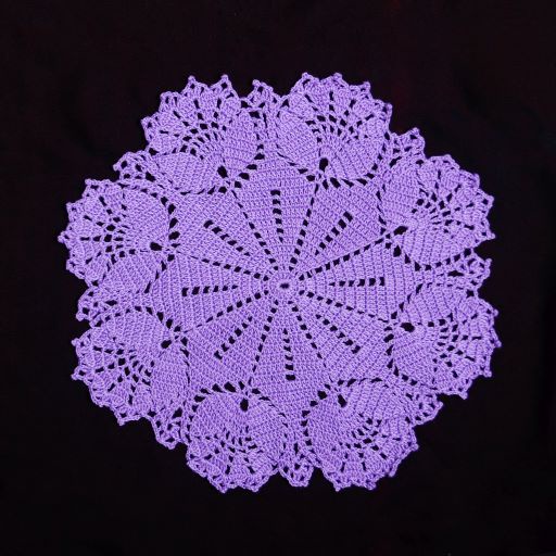 Taplak Meja Rajut, Taplak Meja Rajut Bulat