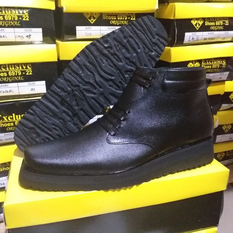 SEPATU PDH CMB ASLI KULIT   OUTSOLE DATAR